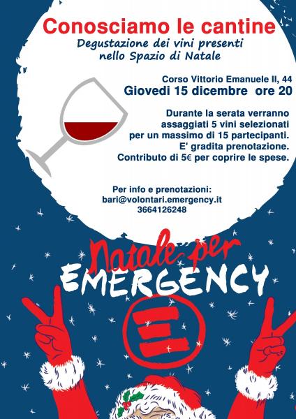 Conosciamo le cantine! Degustazione di vini dello Spazio Natale Emergency