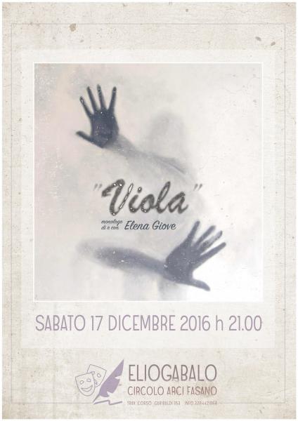 VIOLA  / monologo teatrale di e con Elena Giove