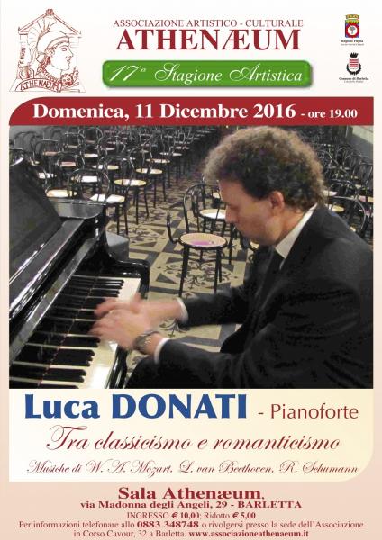 Pianista Luca Donati - Tra Classicismo e Romanticismo
