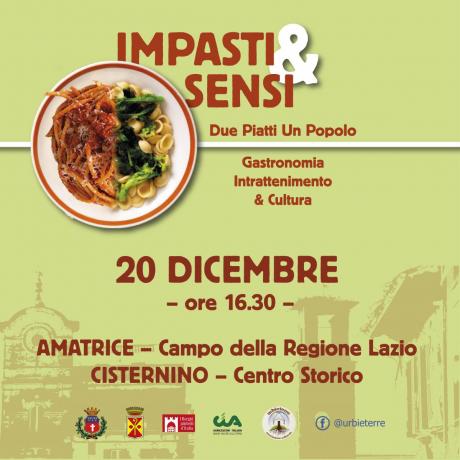 IMPASTI & SENSI. Due piatti per un popolo
