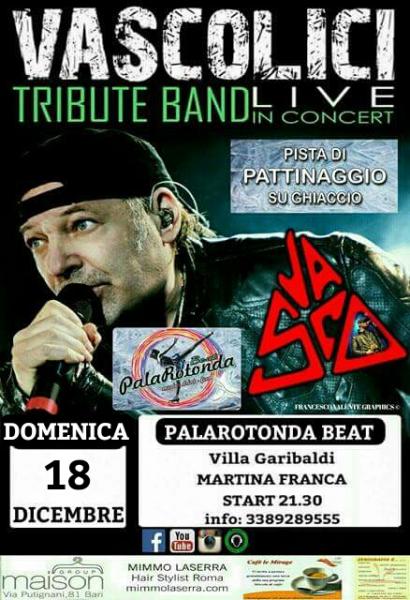 Natale in Villa. i Vascolici al Palarotonda . Cover Band di Vasco Rossi