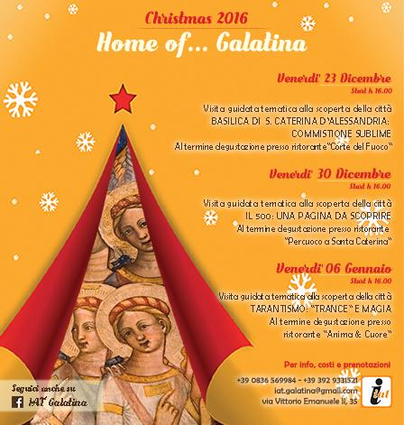 Buon Natale in Bellezza.  Tre Appuntamenti Speciali alla Scoperta di Galatina