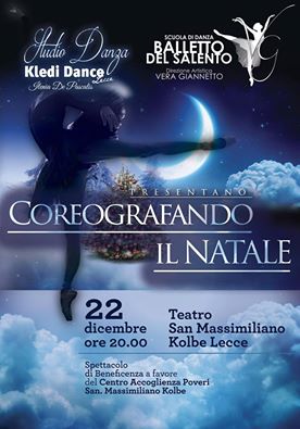 "Coreografando il Natale": Kledi Dance Lecce e Balletto del Salento Trepuzzi danzano per beneficenza al Teatro San Massimiliano Kolbe