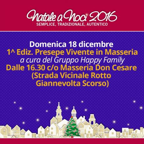 1^ Ediz. del Presepe vivente in Masseria