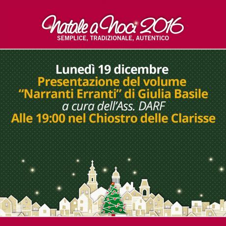 Presentazione del volume "Narranti erranti" di Giulia Basile