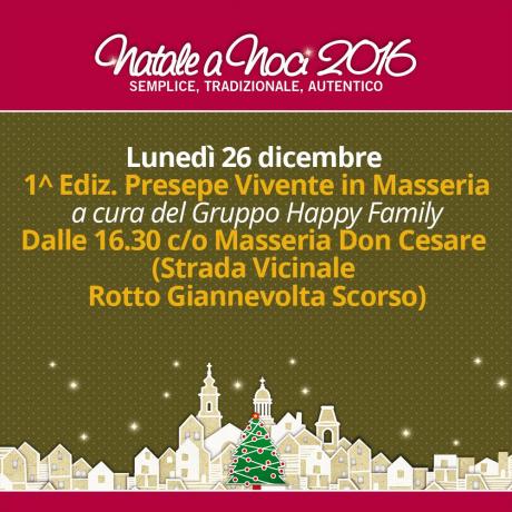1^ Ediz. Presepe Vivente in Masseria