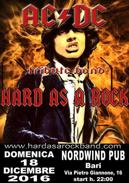 Hard As A Rock - AC/DC Italian Tribute Band in concerto al Nordwind discopub
