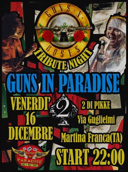 Guns In Paradise Live Tribute Guns 'N Roses