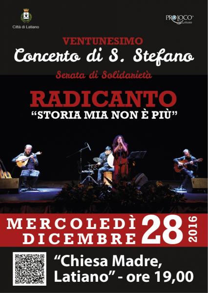 XXI Concerto di Santo Stefano - Radicanto "Storia mia non è più"