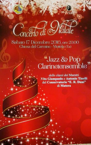 MOTTOLA (TA):    Associazione “Nativity” e conservatorio “Duni” di Matera, insieme per il concerto di Natale