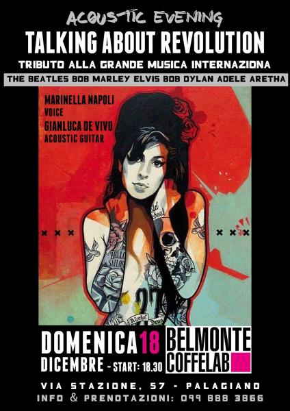 AmyWinehouse and Friends: Tributo in acustico alla grande musica internazionale e non solo... BelmonteLab cafè (Palagiano)
