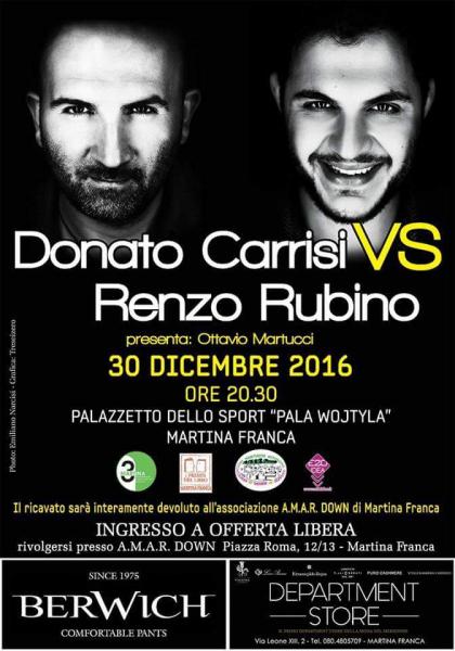 Donato Carrisi Vs Renzo Rubino