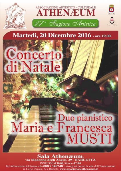 Concerto di Natale con il Duo Pianistico Musti