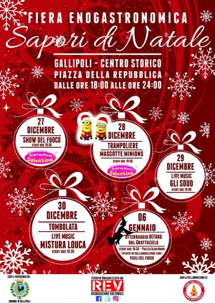 Fiera Promozionale “Sapori di Natale”: quattro serate di musica e degustazioni
