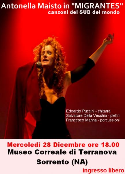 Antonella Maisto “Migrantes” Canta le canzoni del sud del mondo