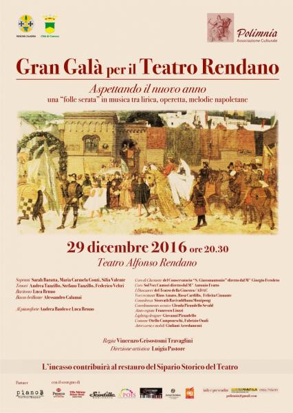 Gran Galà per il Teatro Rendano, aspettando il nuovo anno tra lirica, operetta e melodie napoletane