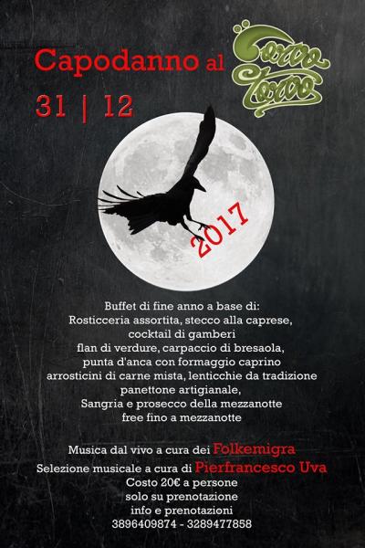 Festa di fine anno al Corvotorvo con i Folkemigra e dj Pierfracesco Uva