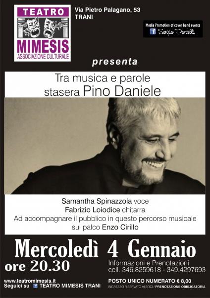 Tra musica e parole stasera Pino Daniele