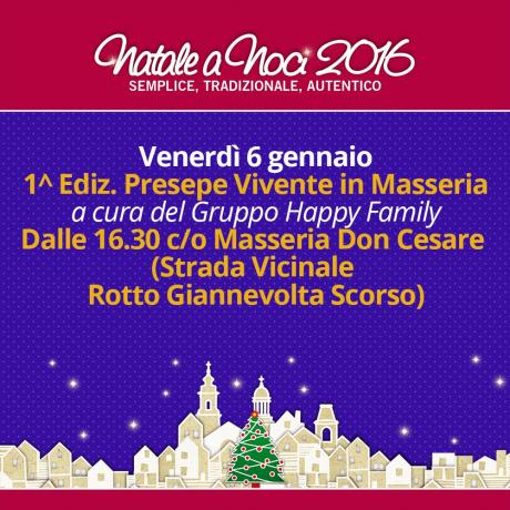 1^ Ediz. Presepe vivente in Masseria