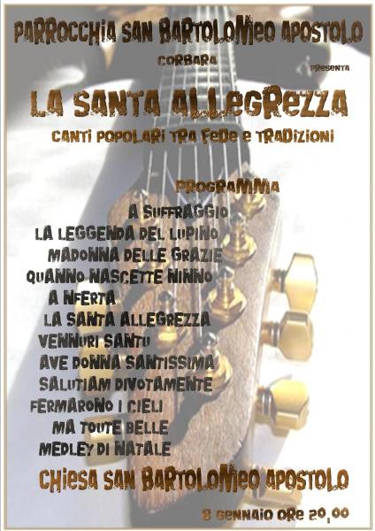 La Santa Allegrezza - canti popolari tra fede e tradizioni -