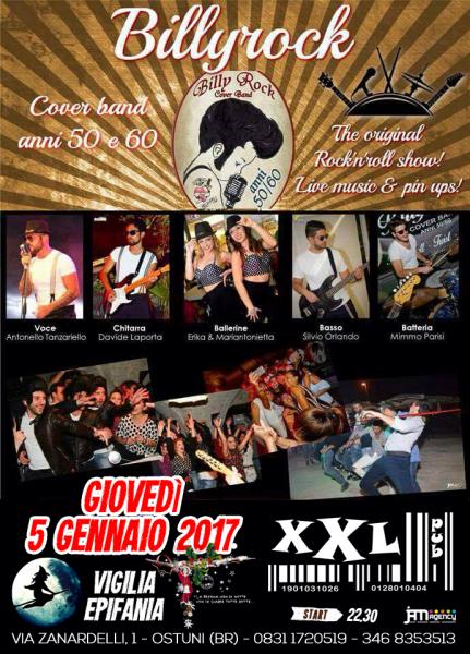BILLY ROCK at XXL Music Pub // 05 Gennaio 2017