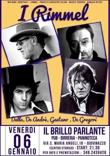 I Rimmel: Tributo ai cantautori italiani: Lucio Battisti, Andre',Rino Gaetano, Lucio Dalla, De Gregori,