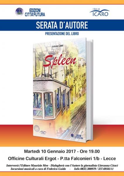 Presentazione del libro ‘Spleen’ di Antonio Galati