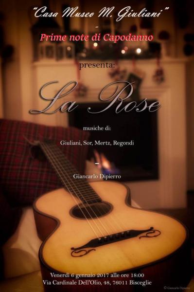 LA ROSE - prime note di capodanno (musiche di Giuliani, Sor, Mertz, Regondi)
