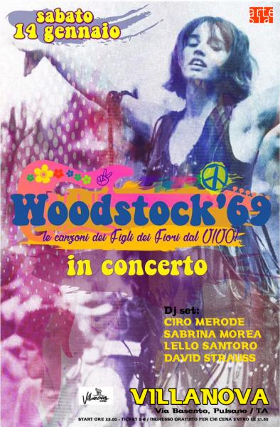Flower Power, il party dei figli dei fiori con Woodstock'69 in concerto + Ciro Merode, Sabrina Morea, Lello Santoro e David Strauss dj set
