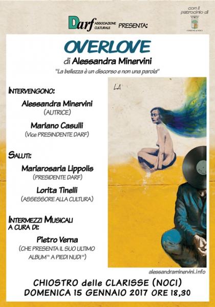 La DARF presenta OVERLOVE, di Alessandra Minervini (Reading e Concerto Musicale)