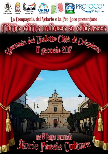 Citte citte minze a chiazze - Giornata del Dialetto Città di Crispiano