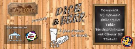 "DICE & BEER" - il gioco d'autore in birreria.