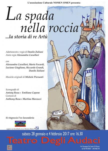 "La spada nella roccia": un viaggio avventuroso al Teatro degli Audaci