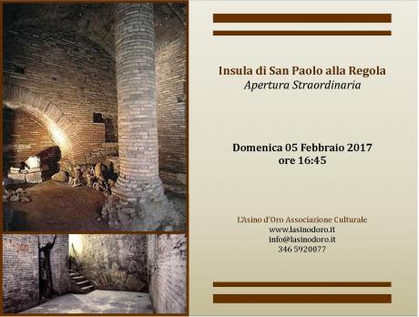 Roma sotterranea. Insula di San Paolo alla Regola
