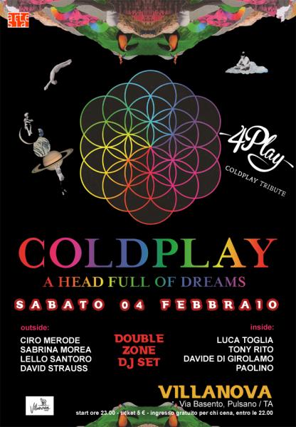 Coldplay Night con 4Play in concerto + Double Zone Dj Set