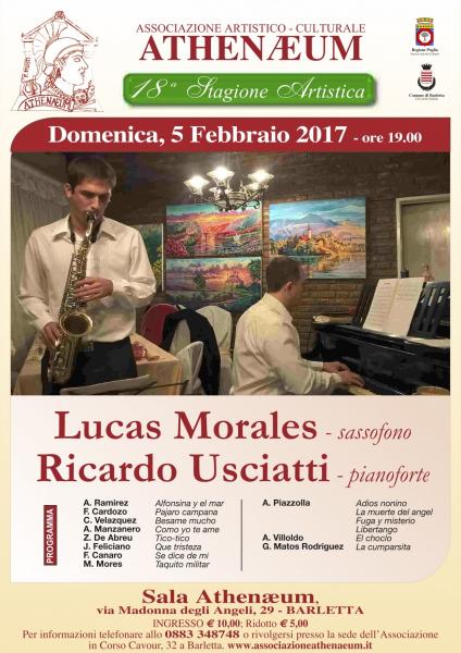 Concerto del Duo sax - pianoforte Lucas Morales - Ricardo Usciatti