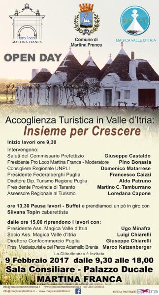 Accoglienza Turistica in Valle D'Itria: Insieme per Crescere