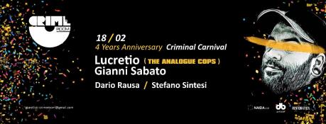 Crime Room Carnival Edition con Lucretio special guest