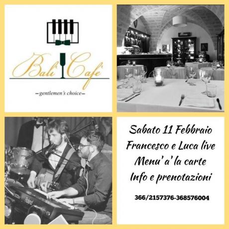Francesco e Luca in concerto al Balì Cafè -