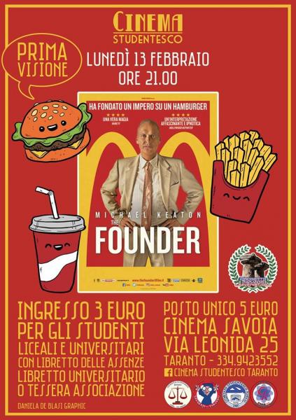 "The Founder" in rassegna al cinema Savoia