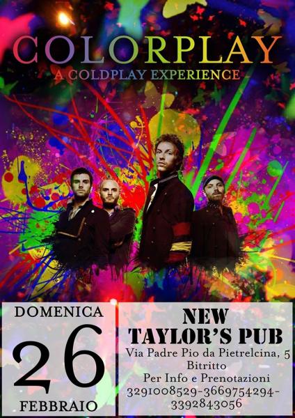 Colorplay - a Coldplay experience al New Taylor's Pub