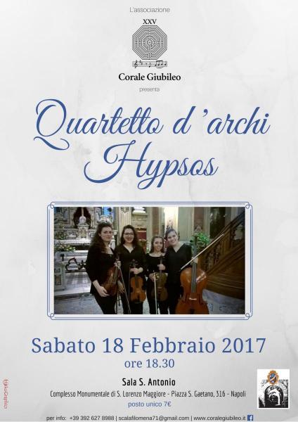 Quartetto d'archi Hypsos in concerto