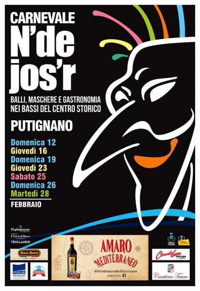 Carnevale N'de Jos'r – balli maschere e gastronomia nei bassi del centro storico (SABATO DI CARNEVALE)