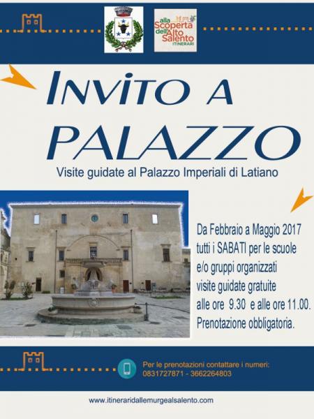 Invito a Palazzo - visite guidate gratuite al Palazzo Imperiali di Latiano