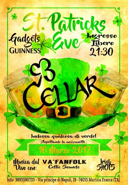 St. Patrick's Eve @Cellar Irish Pub