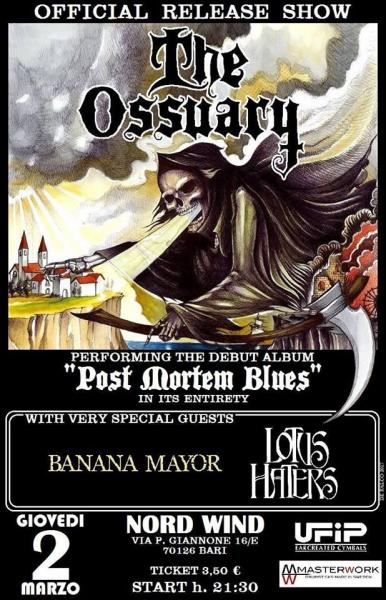 The Ossuary + Banana Mayor + Lotus Haters in concerto al Nordwind Discopub