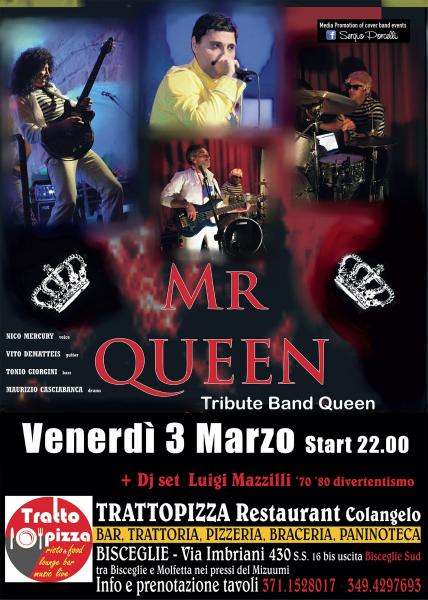 Mr Queen Tribute band queen at Trattopizza Bisceglie!