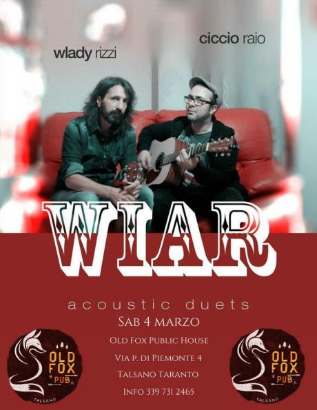 Wiar Acoustic Duo live at Old Fox Public House