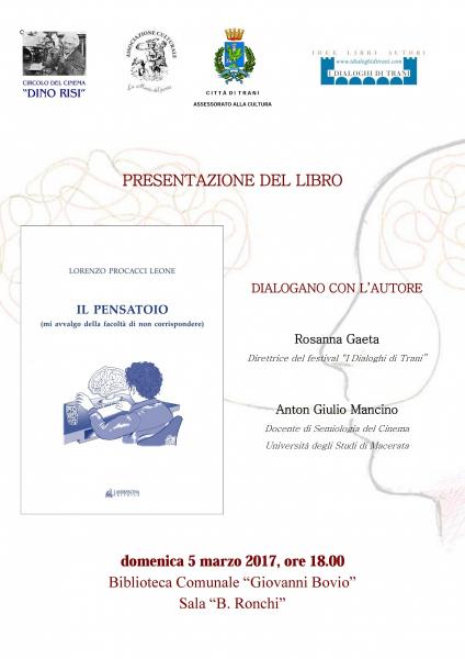 Presentazione libro "Il pensatoio" di Lorenzo Procacci Leone
