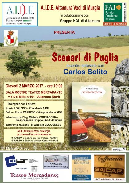 Scenari di Puglia -  Incontro letterario con Carlos SOLITO